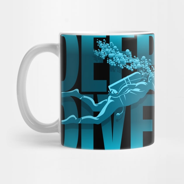 Scuba Diving Reef Diving Freediving Spearfishing prints graphic by Vector Deluxe